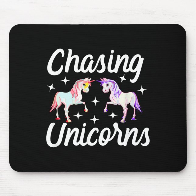 Einhörner Magisch jagen Mousepad (Vorne)