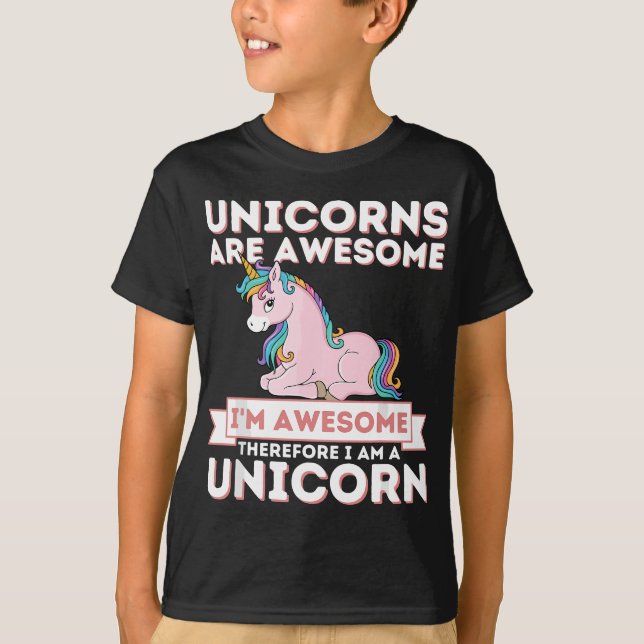 Einhörner sind Phantastisch, ich bin ein Einhorn - T-Shirt (Vorderseite)