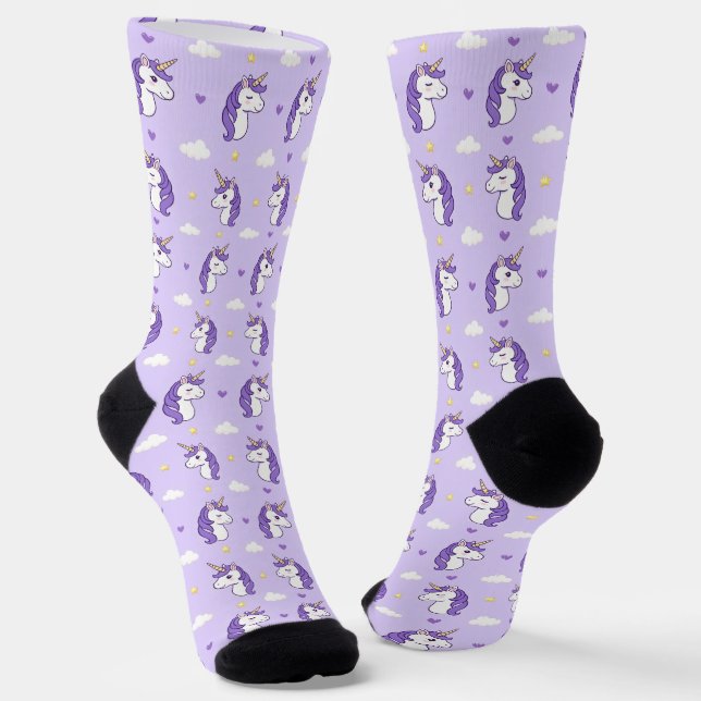 Einhörner Socken (Gewinkelt)