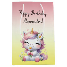 Einhörner und Gänseblümchen, "Happy Birthday"