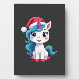 Einhörner Weihnachten_Santa Claus Einhorn Tank Top Fotoplatte