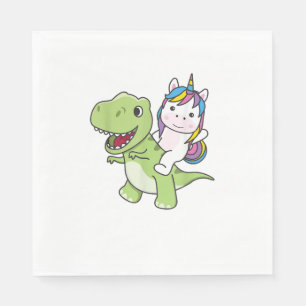Einhornfahrten mit Niedlichen Dinosauriern auf Tre Serviette