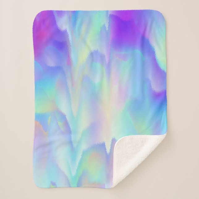 Einhornfarben Sherpadecke (Vorderseite)