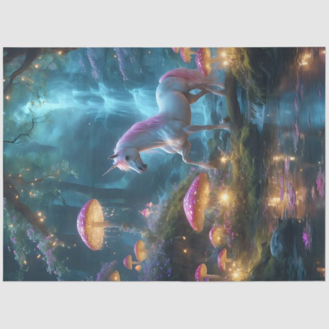 Einhornforst-Tissue Seidenpapier (Vorderseite)