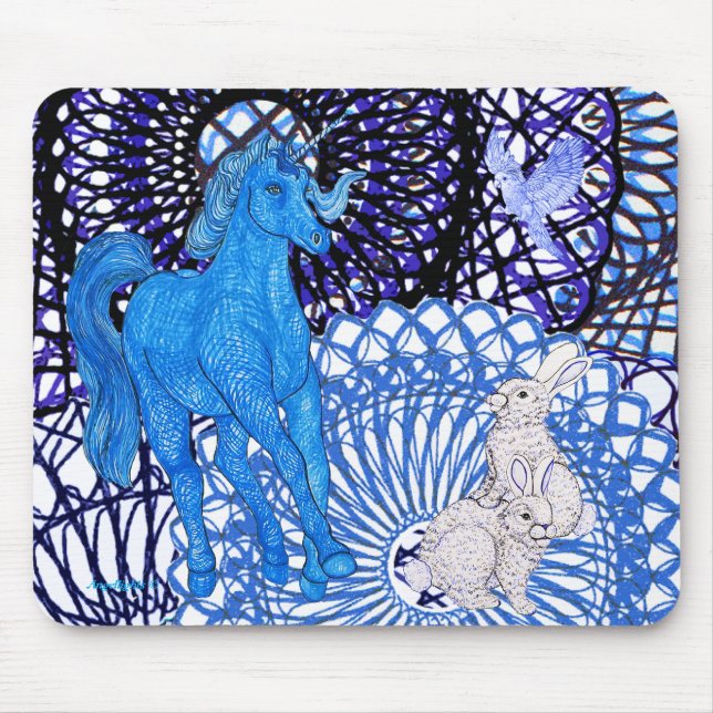 Einhornfreunde Mousepad (Vorne)