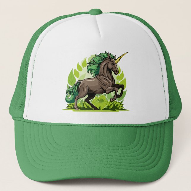 Einhorngespann Truckerkappe (Vorderseite)