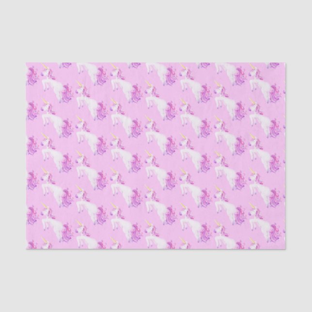 Einhorngeweih-Papiertaschentuch Seidenpapier (Vorderseite)