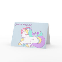 Einhorngrußkarte