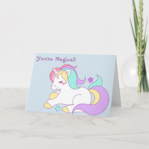 Einhorngrußkarte Karte