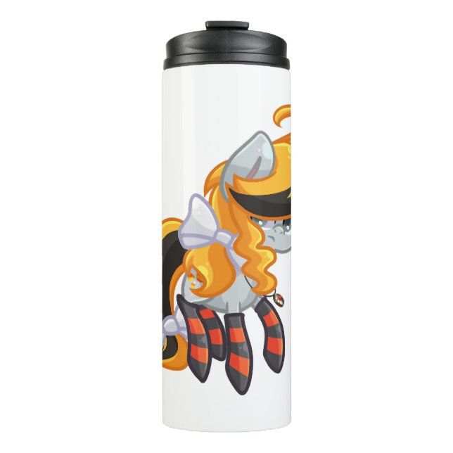 Einhornhalloween Thermosbecher (Vorderseite)