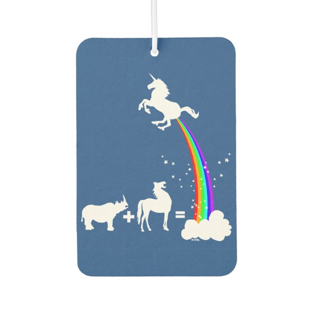 Einhornherkunft Autolufterfrischer (Vorderseite)