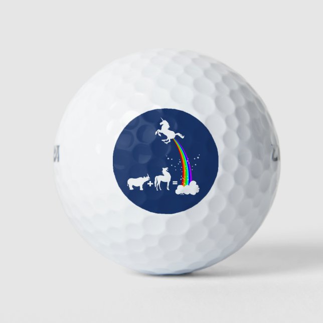 Einhornherkunft Golfball (Vorderseite)