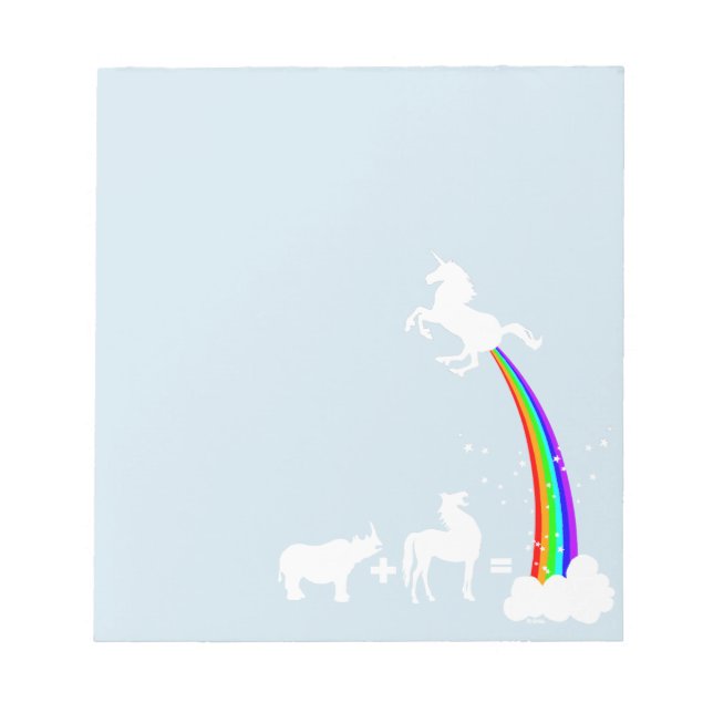 Einhornherkunft Notizblock (Vorderseite)