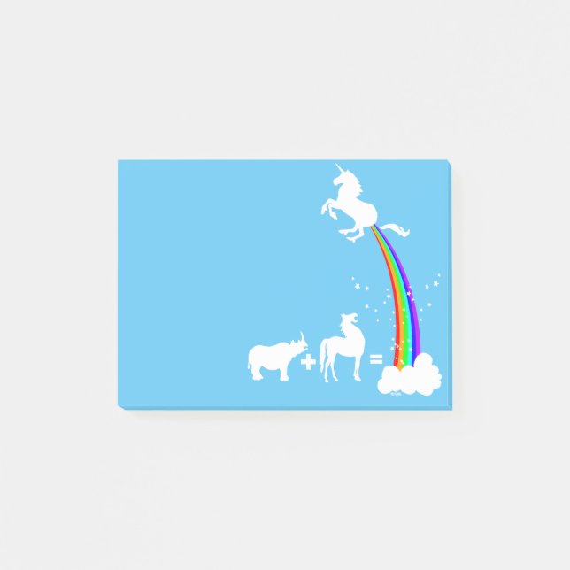 Einhornherkunft Post-it Klebezettel (Vorderseite)