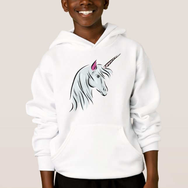 EinhornHoodie für Mädchen Hoodie (Vorderseite)