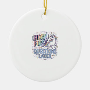 Einhornhorn Erste Fragen Später Liebenswert Sticke Keramik Ornament