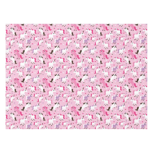 Einhornillustration scherzt Hintergrund Tischdecke (Vorderseite (Horizontal))