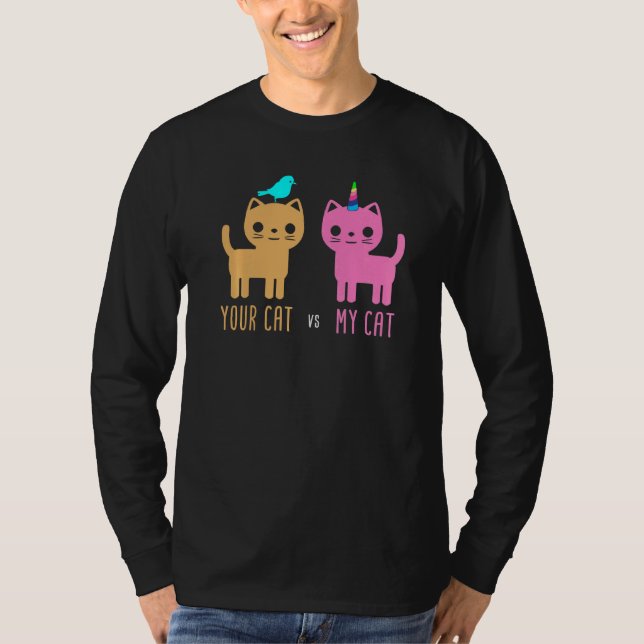 Einhornkatze - Heimtiere Katzen T-Shirt (Vorderseite)