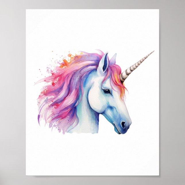 Einhornkopf  poster (Vorne)