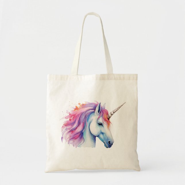 Einhornkopf  tragetasche (Vorne)