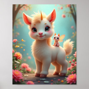 Einhornkreatur Poster