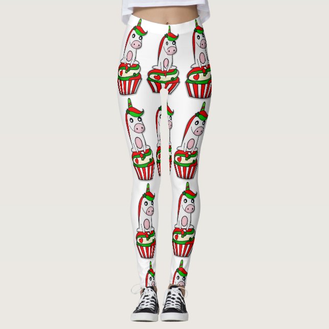 Einhornkuchen Leggings (Vorderseite)