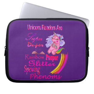 Einhornlesegeräte sind Super Duper Buchschlauch Laptopschutzhülle