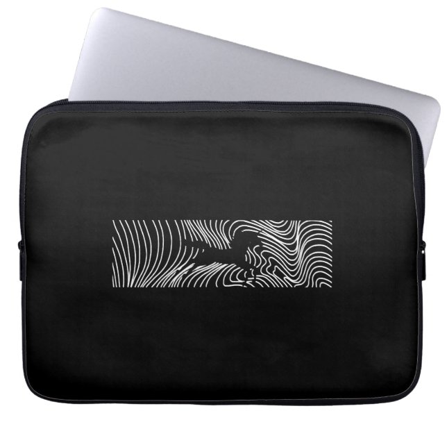 Einhornlinie Laptopschutzhülle (Vorderseite)