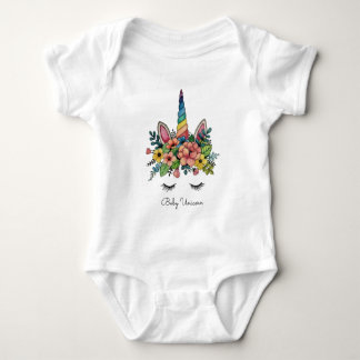 Einhornlinsen mit Regenbogenhaut Baby Strampler