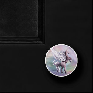 Einhornmagie   Farbenfrohe Pasta Fantasy Wasserfar Keramikknauf