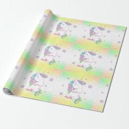 Einhornmagie fliegendes Pferd magische Einhornflie Geschenkpapier