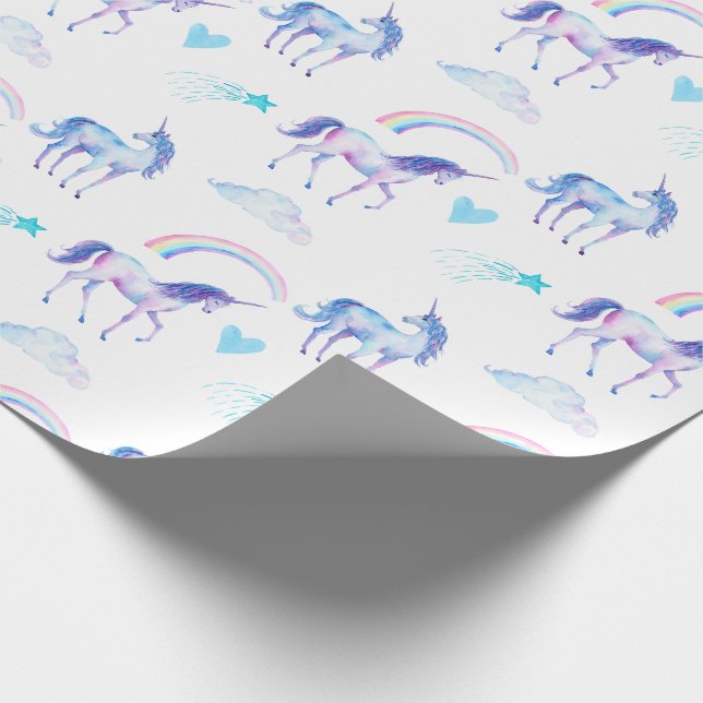 Einhornmagie Geschenkpapier (Ecke)
