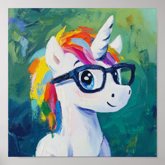 Einhornmalerei Poster
