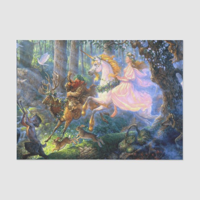 Einhornmärsche Seidenpapier (Vorderseite)