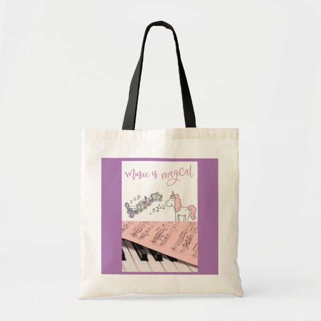 Einhornmusikkochtasche für Kinder Tragetasche (Vorne)