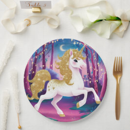 Einhornpapier-Teller Pappteller
