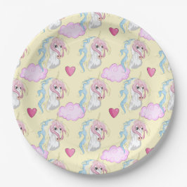Einhornpapierplatte Pappteller