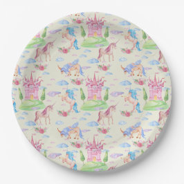 Einhornpapierplatte Pappteller