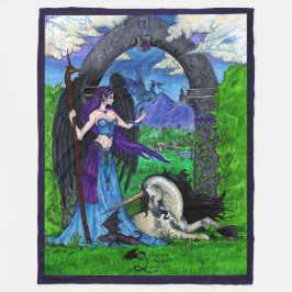 Einhornpegasus-Engel winged Fleecedecke