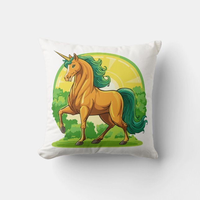 Einhornpferd Kissen (Vorderseite)