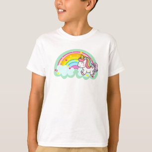 Einhornpferd mit Regenbogen-Cartoon-24964 T-Shirt