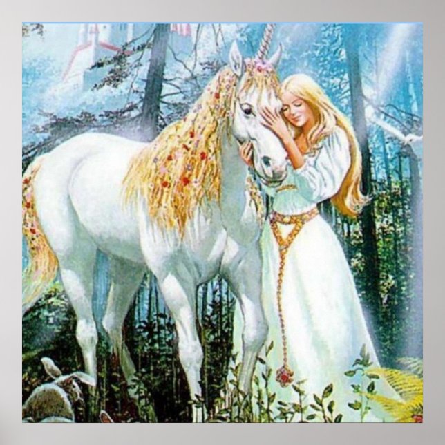 Einhornplakat Poster (Vorne)