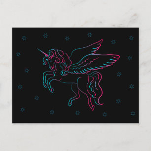 Einhornpostkarte Postkarte