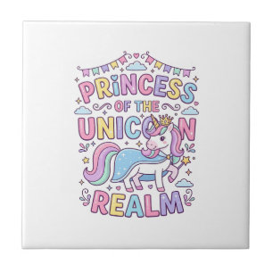 Einhornprinzessin des Einhorn-Reichs Charmantes PO Fliese