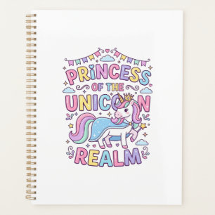 Einhornprinzessin des Einhornreichs Charmantes POD Planer