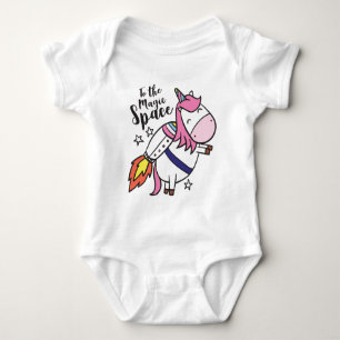 Einhornrakete Baby Strampler