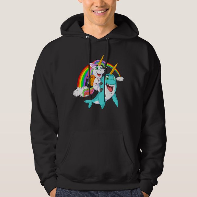 Einhornreitschule Hoodie (Vorderseite)