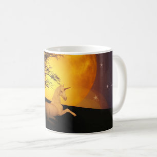 Einhornruhen mit Vollmondkaffee-Tasse Kaffeetasse
