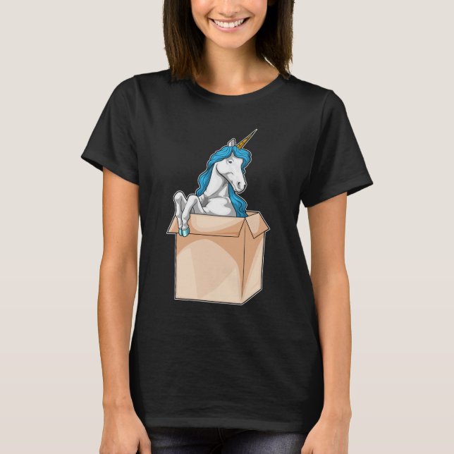Einhornschachtel T-Shirt (Vorderseite)