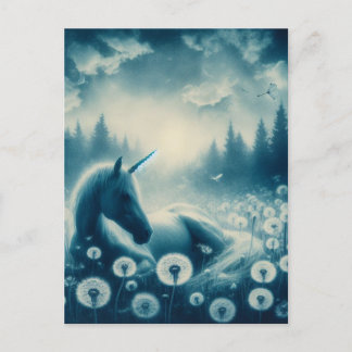 Einhornschläfe in Dandylions Postkarte